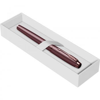 Ручка перьевая Parker IM Monochrome F328, Burgundy PVD (Перо M)